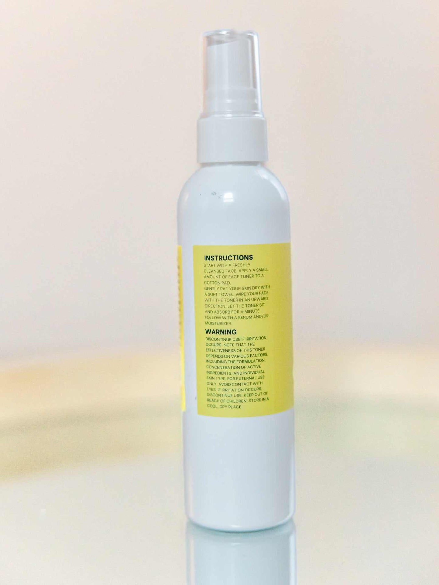 Bottle of Vitamin B3 & Turmeric Skin Toner with natural ingredients for hydrating and evening skin tone