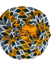 Ankara Cloth with Satin Bonnet MunSeyaa'n Collective