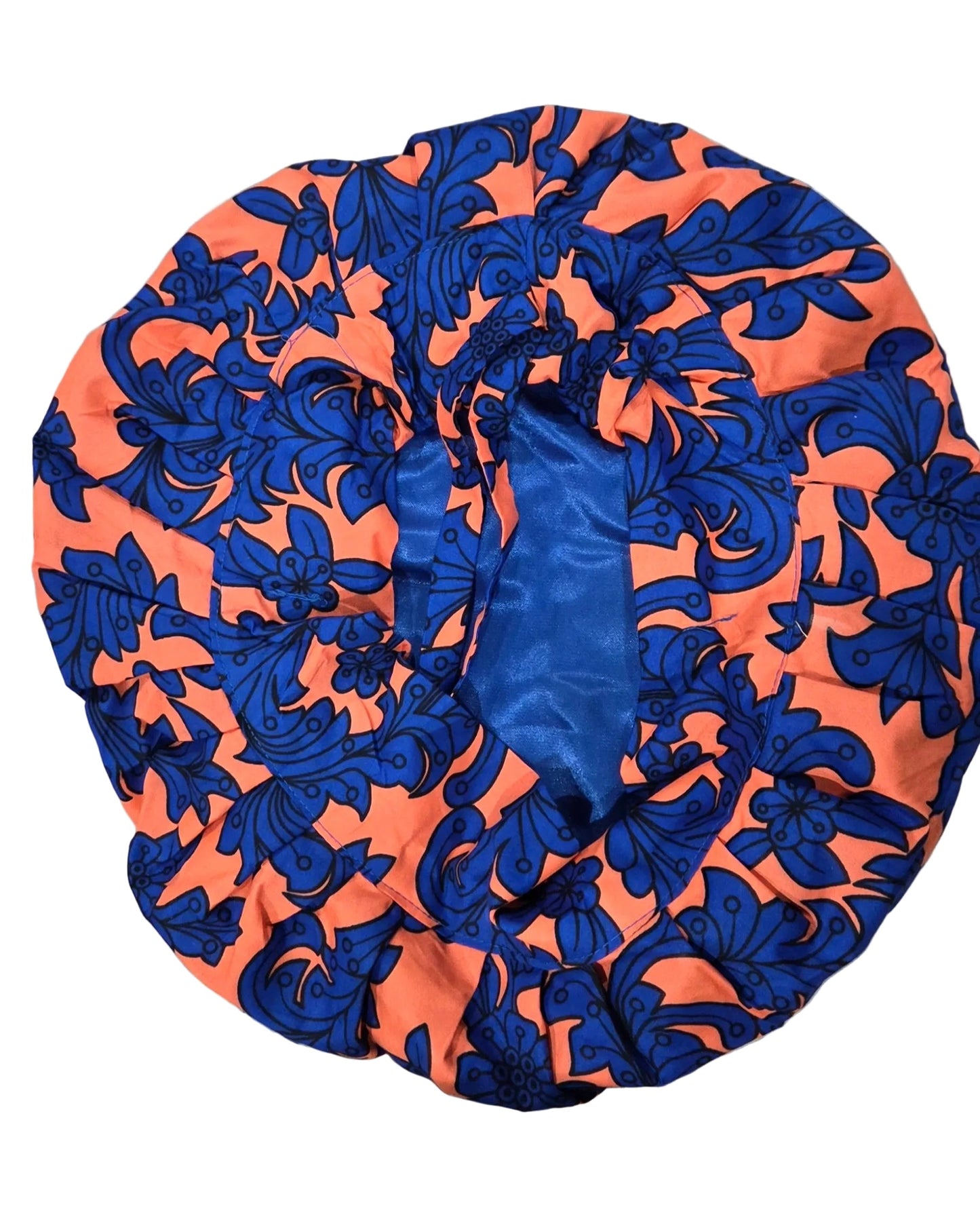 Ankara Cloth with Satin Bonnet MunSeyaa'n Collective