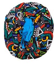 Ankara Cloth with Satin Bonnet MunSeyaa'n Collective