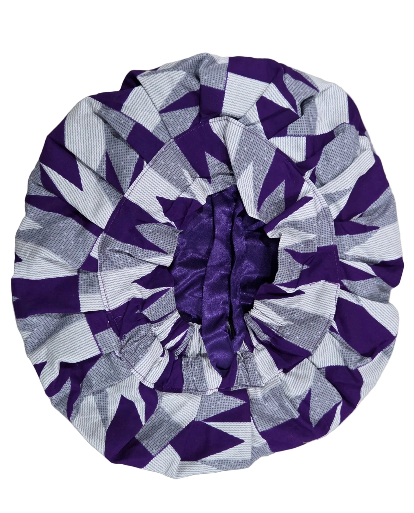 Ankara Cloth with Satin Bonnet MunSeyaa'n Collective