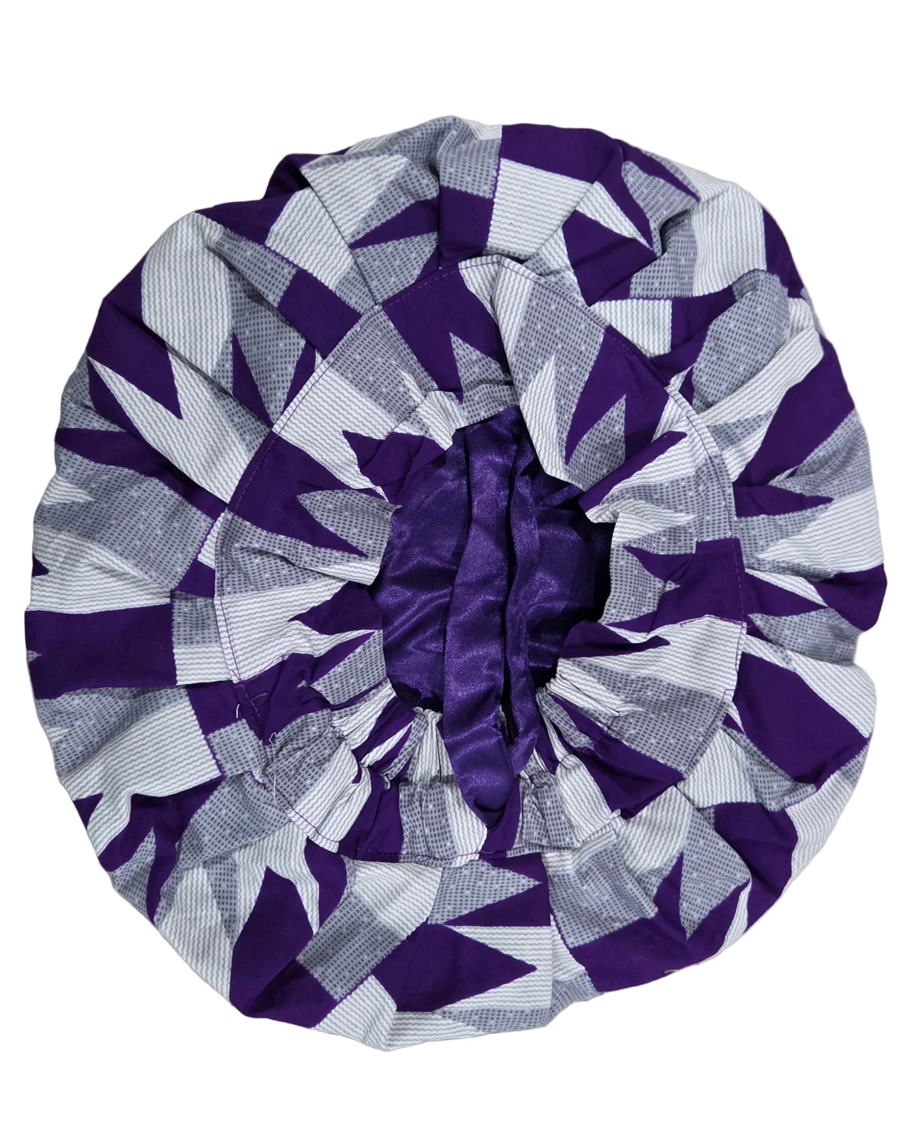 Ankara Cloth with Satin Bonnet MunSeyaa'n Collective