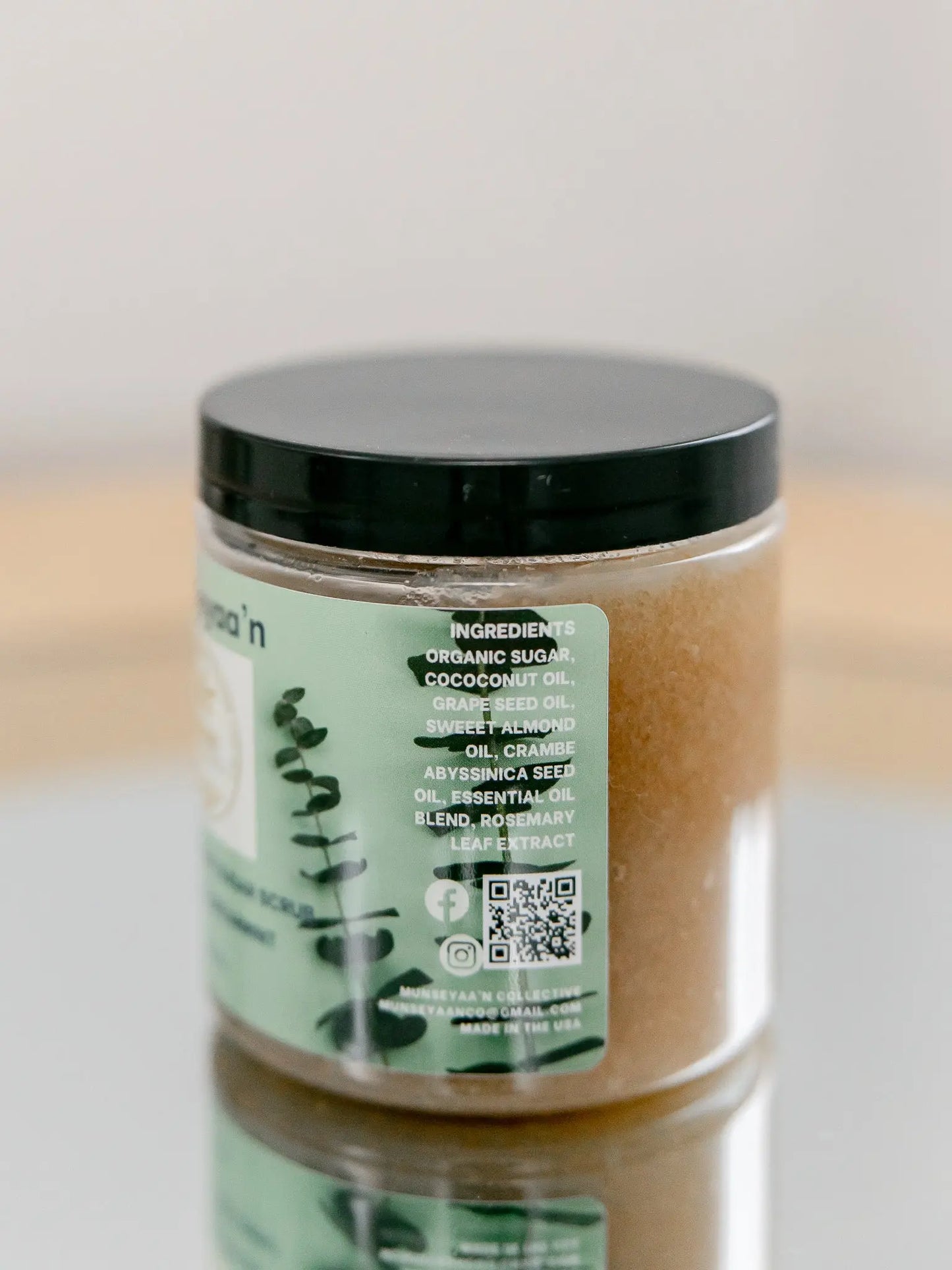 Eucalyptus Spearmint Organic Sugar Scrub MunSeyaa'n Collective
