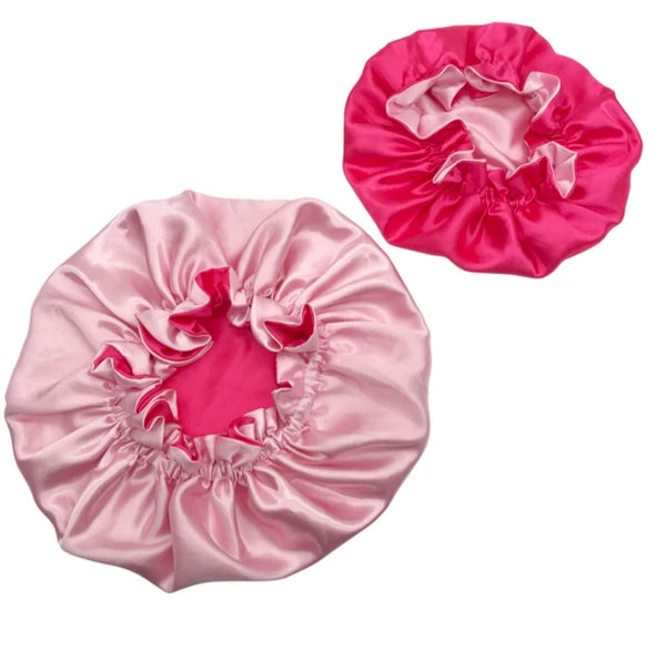 Kids Soft Elastic Satin Bonnet