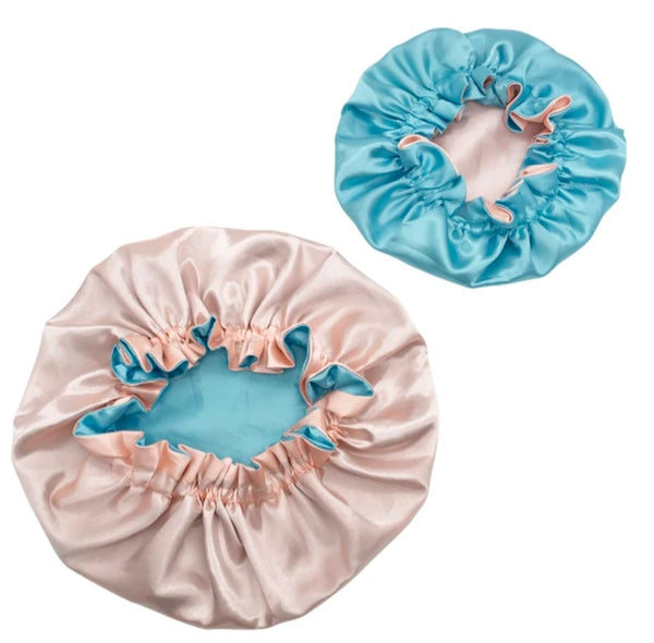 Kids Soft Elastic Satin Bonnet