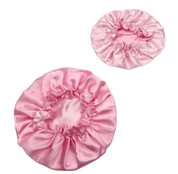 Kids Soft Elastic Satin Bonnet